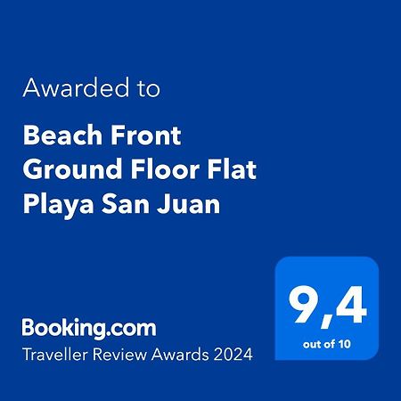 Beach Front Ground Floor Flat Playa San Juan El Campello Exterior photo